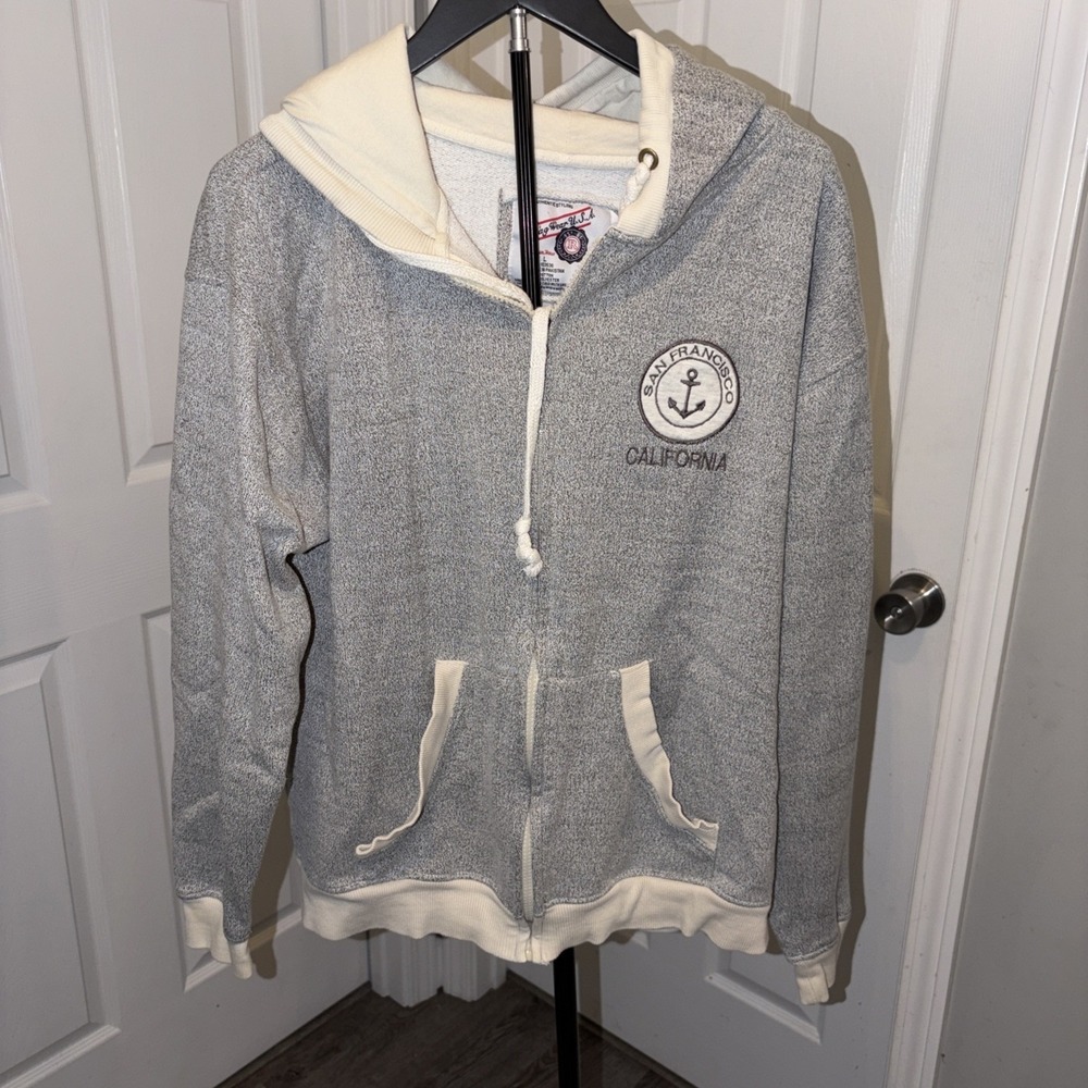 Ragwear USA hoodie San Francisco Large Distressed Retro Layer Grunge‎ Streetwear
